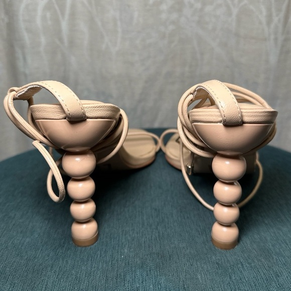 LPA | Mel Lace Up Ankle Heel In Nude Size: 8.5 - Picture 5 of 7